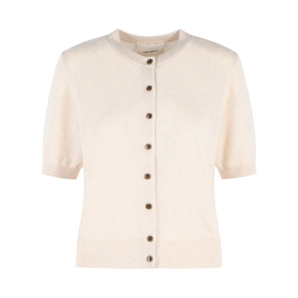 Lisa Yang 'Marene' Cream Cashmere Cardigan Women